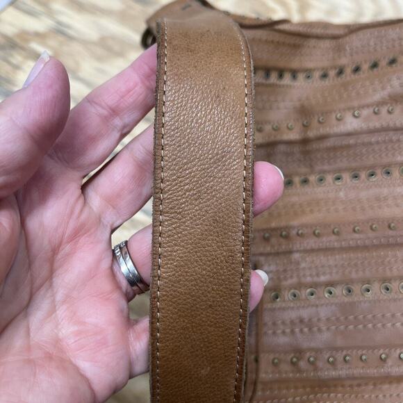 Vintage Y2K Fossil Hobo Handbag Brown Leather Purse Shoulder Bag Western - Picture 7 of 10